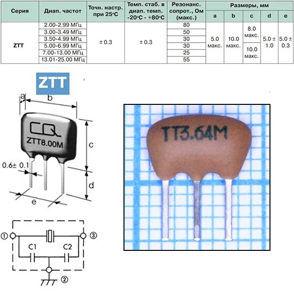 10c 3 64. Кварцевый резонатор ZTT. ZTT 3.64МГЦ. Кварцевый керамический резонатор 1мгц. Кварц 50.000 МГЦ 4 ножки.