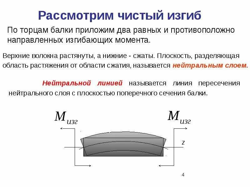 При чистом изгибе балки используются теории. Прогиб Бали при чистом изгибе. Чистый изгиб техническая механика. Изгиб основные понятия и определения классификация видов изгиба. Изгиб пар