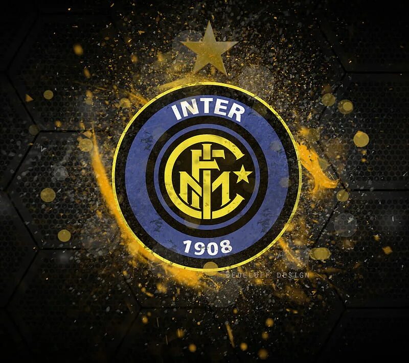 Inter black. ФК Интер обои на рабочий стол.