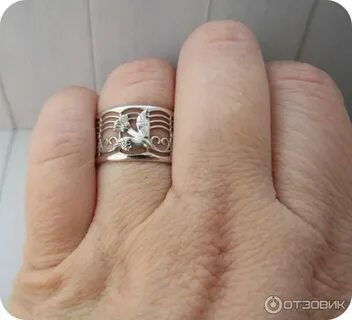 Кольцо с двумя птичками