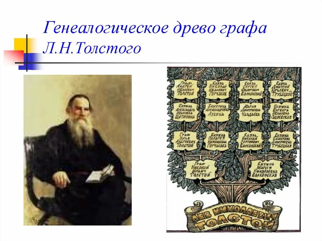 Лев николаевич толстой род