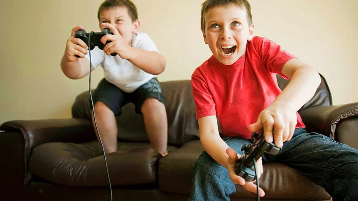 My brother play computer games