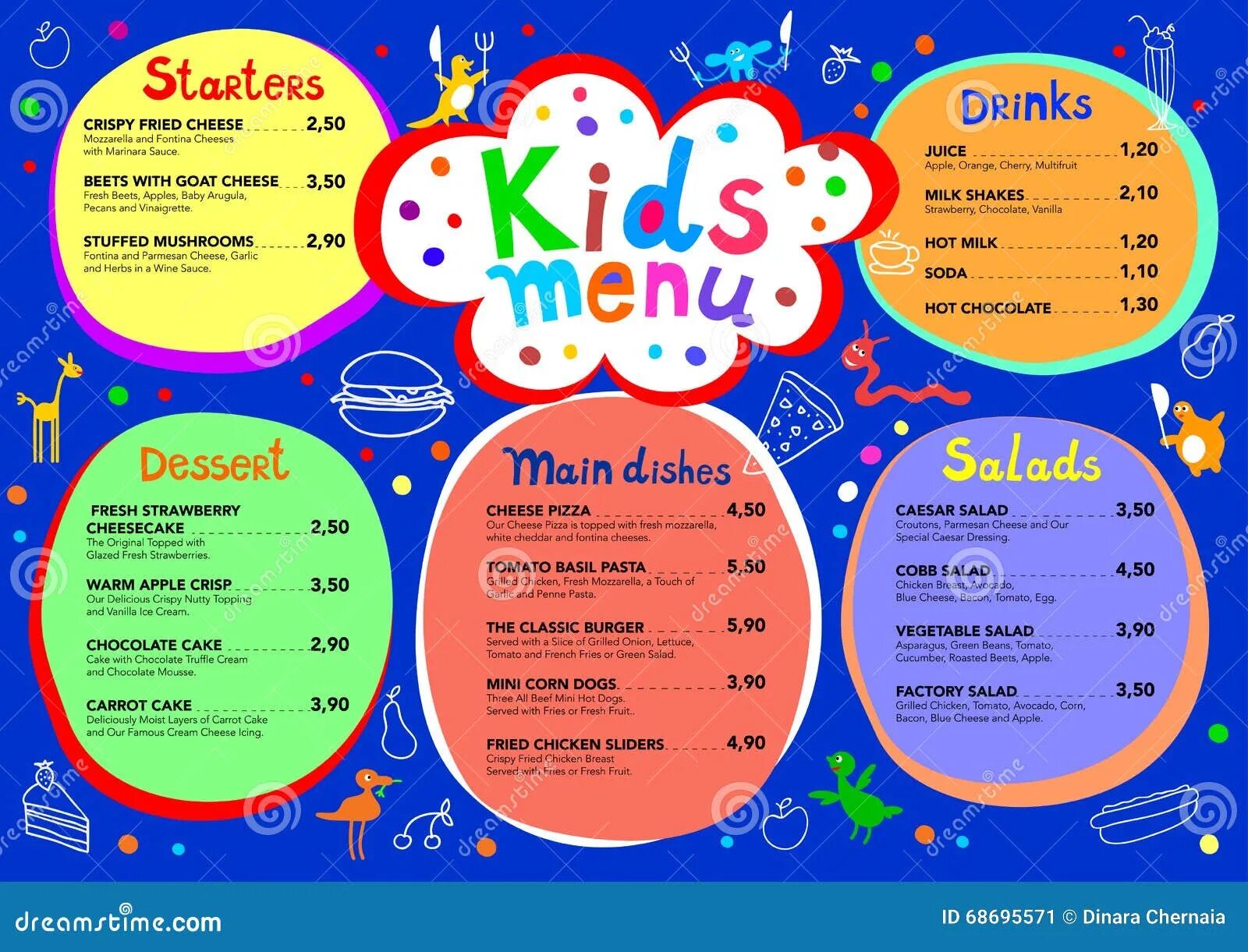 Меню шаблон. Меню детского кафе на английском языке. Детское меню дизайн. Kids menu. Меню детского кафе на английском языке.