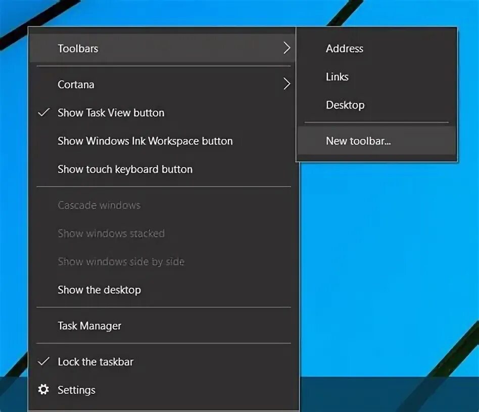 Windows quick launch. Тулбар для windows 10. quick launch windows 10. панель инструментов в windows 10. сделать тулбар в виндовс.
