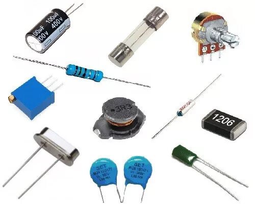 Пластмассы в радиотехнике. Самый электронный элемент. Радиодетали на плате. Электронные компоненты к2416. Электронный компонент.