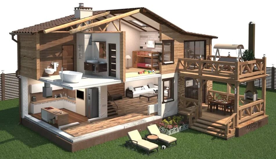 разрез коттеджа. частный дом в разрезе. проекты домов в разрезе. большой дом в разрезе. дом в разрезе.