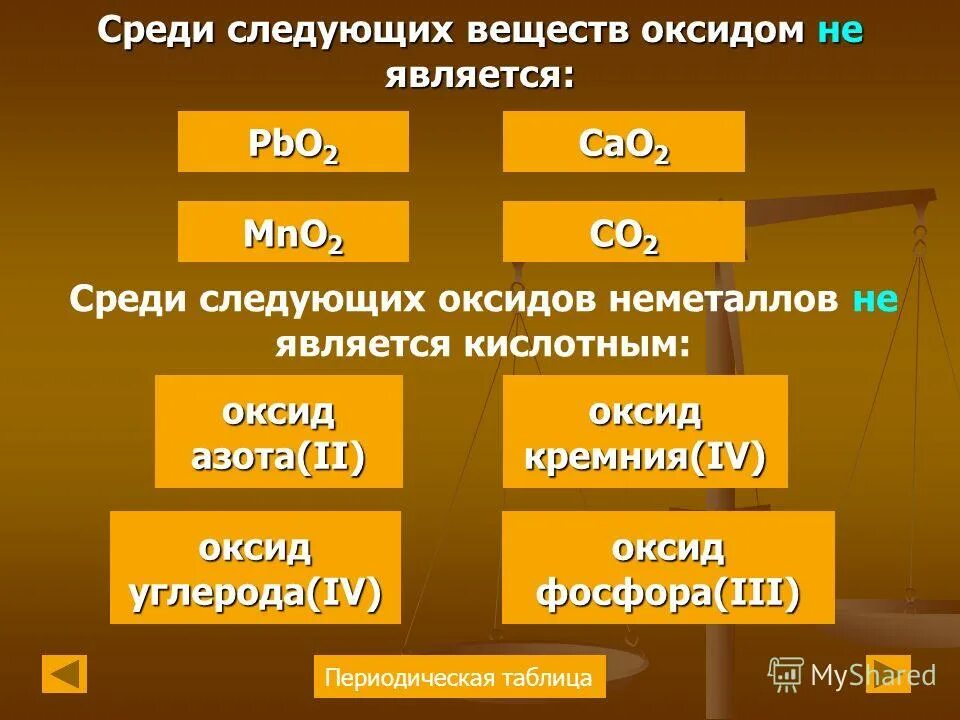 К оксидам относятся следующие соединения