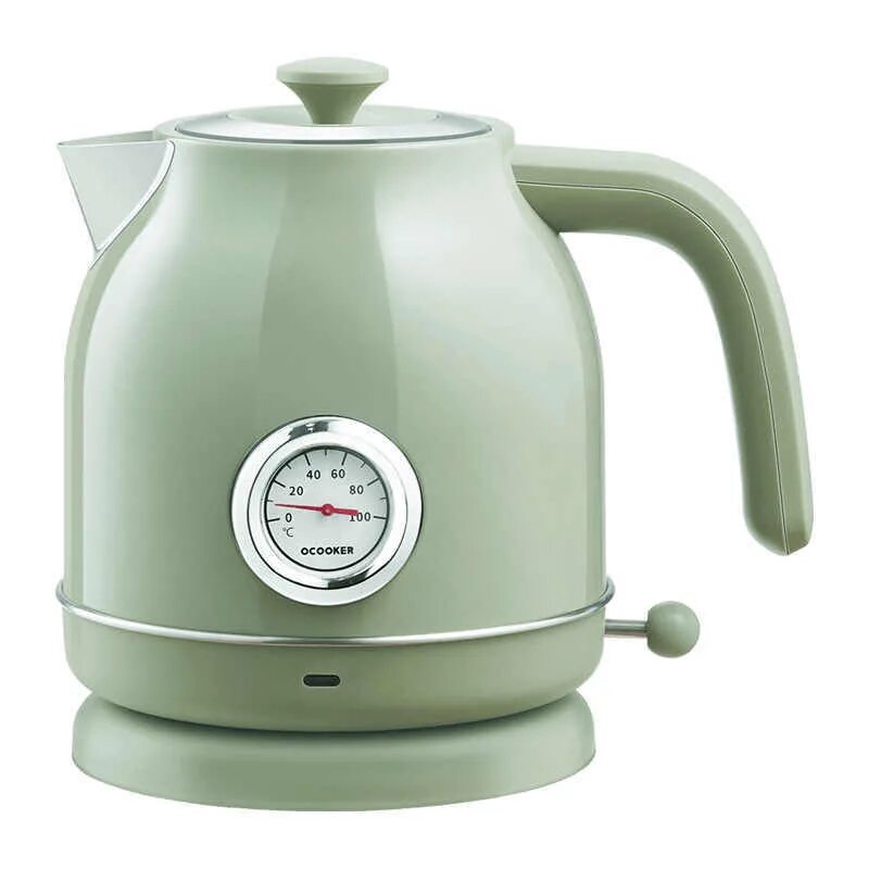 Чайник Xiaomi Qcooker Retro Electric kettle 1.7l. Электрический чайник Qcooker QS-1701, зеленый. Чайник с датчиком температуры Qcooker Retro Electric kettle 1.7l (Green/зеленый). Чайник Xiaomi Qcooker Electric.