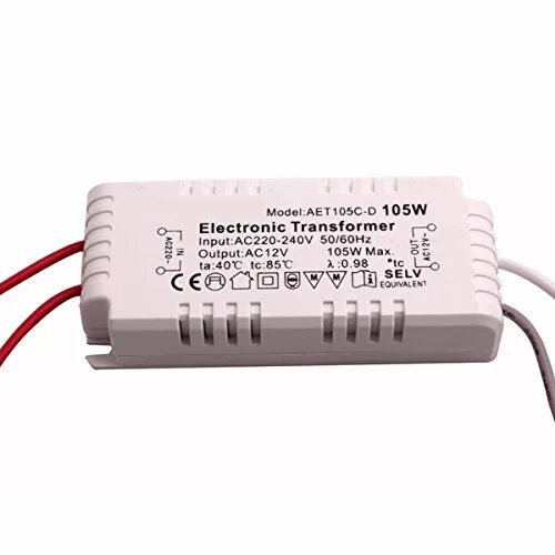 Electronic Transformer 105w для люстры. Трансформатор понижающий 220v/12v Svetlon GD-03 105w. Трансформатор электронный AC-230/12v - 35-105w et190 k. Трансформатор ac220 ac12.