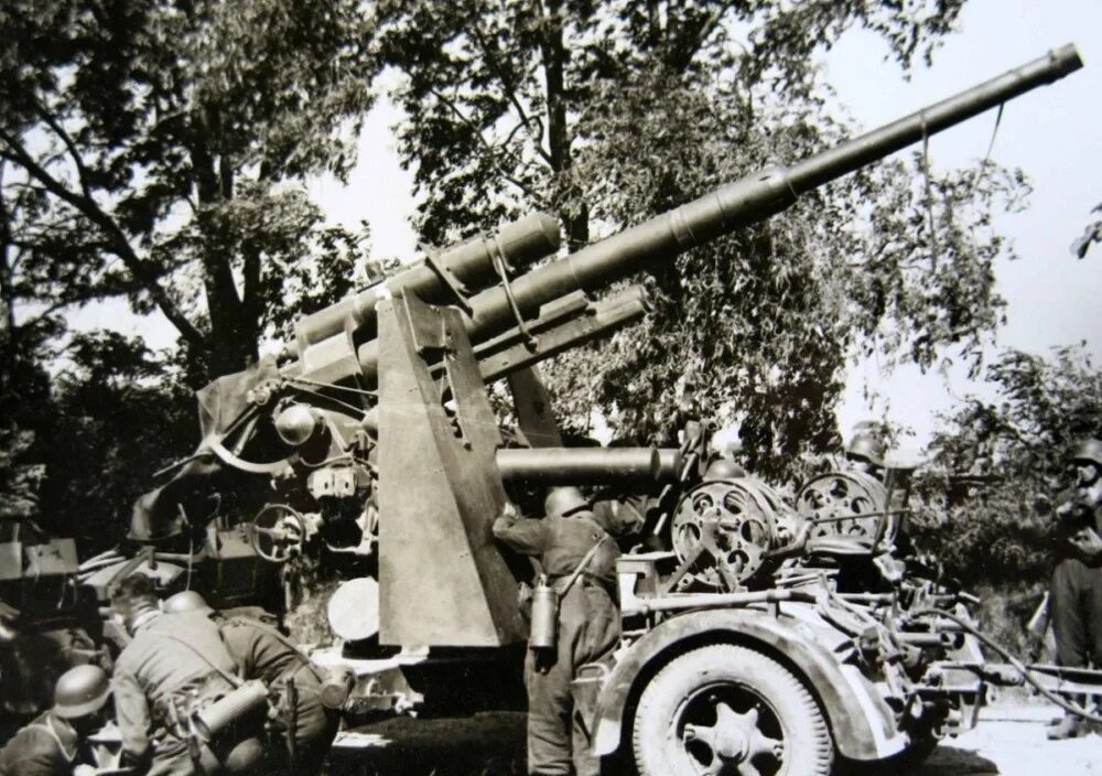 88 мм зенитные пушки