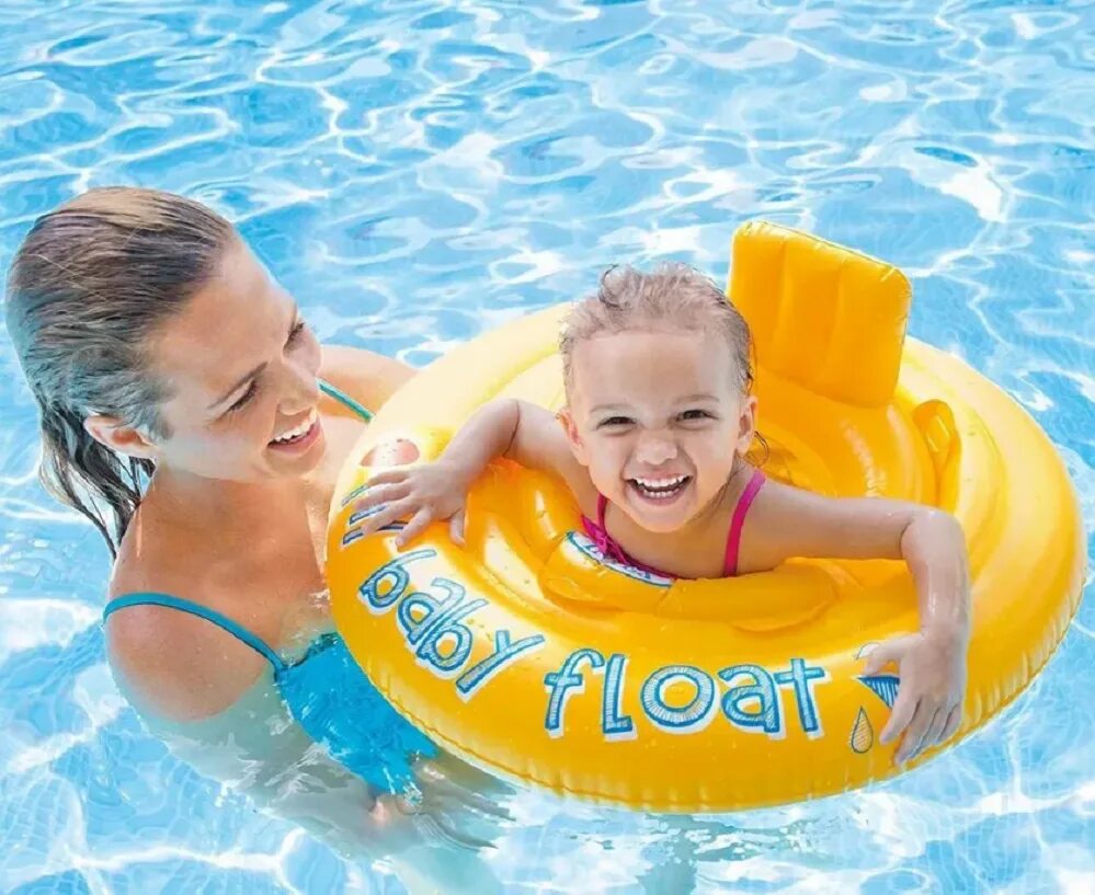 Baby Float Intex. Круг для плавания my Baby Float, с сиденьем, d=70 см, от 6-12 месяцев, 56585np Intex. Надувной круг Интекс для детей. Круг Интех Беби флоат.