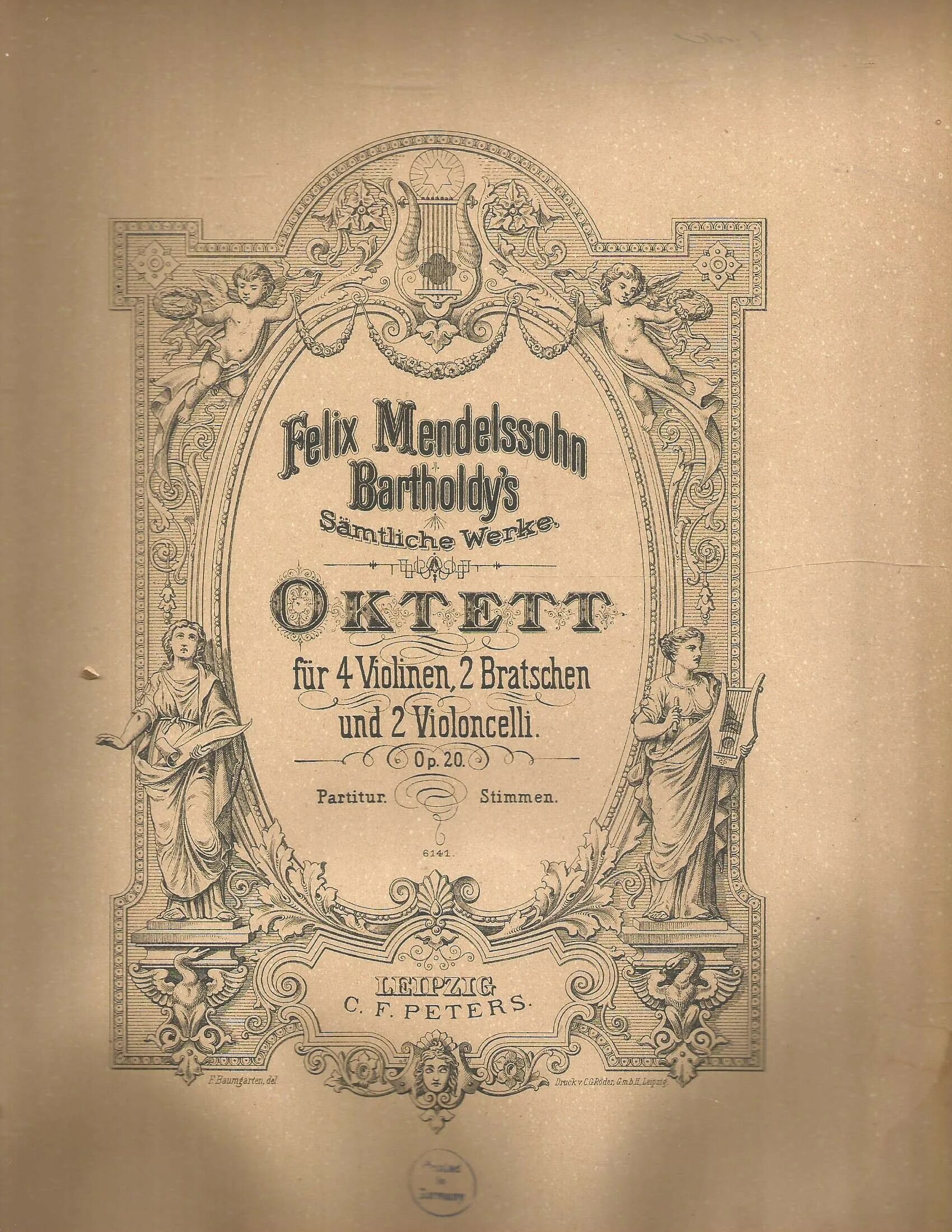 C f peters. Felix Mendelssohn Bartholdy's Sammtliche Compositionen fur pianoforte solo.