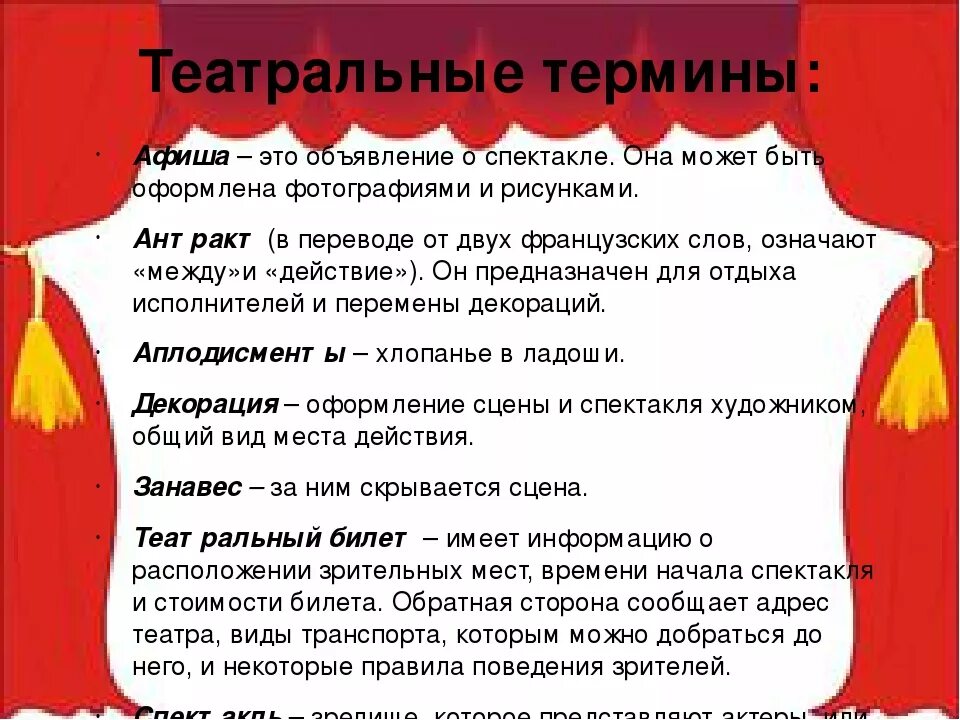 Игра слов театр. Термины театра. Театральные понятия. Театральная терминология. Театральный словарь терминов для детей.