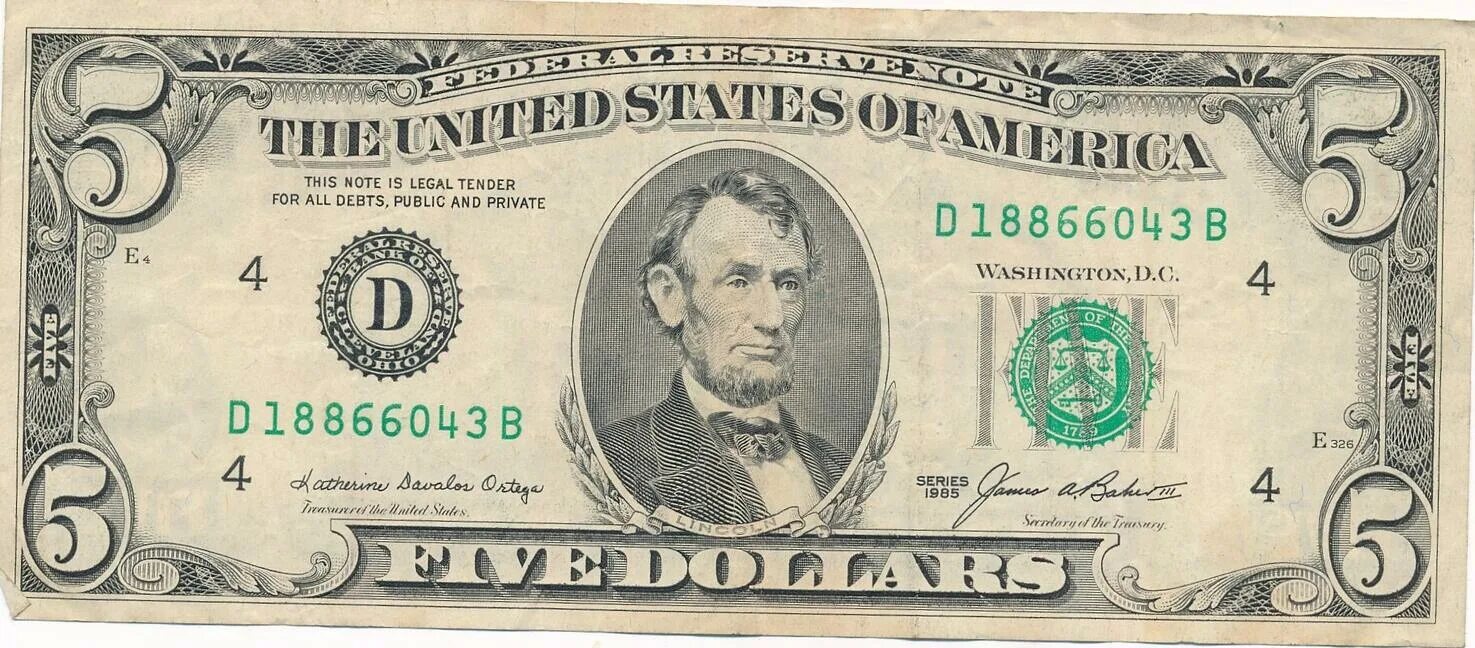 5 баксов в рублях. Доллар Джона Кеннеди. 5 Долларов купюра. Пять долларов США.