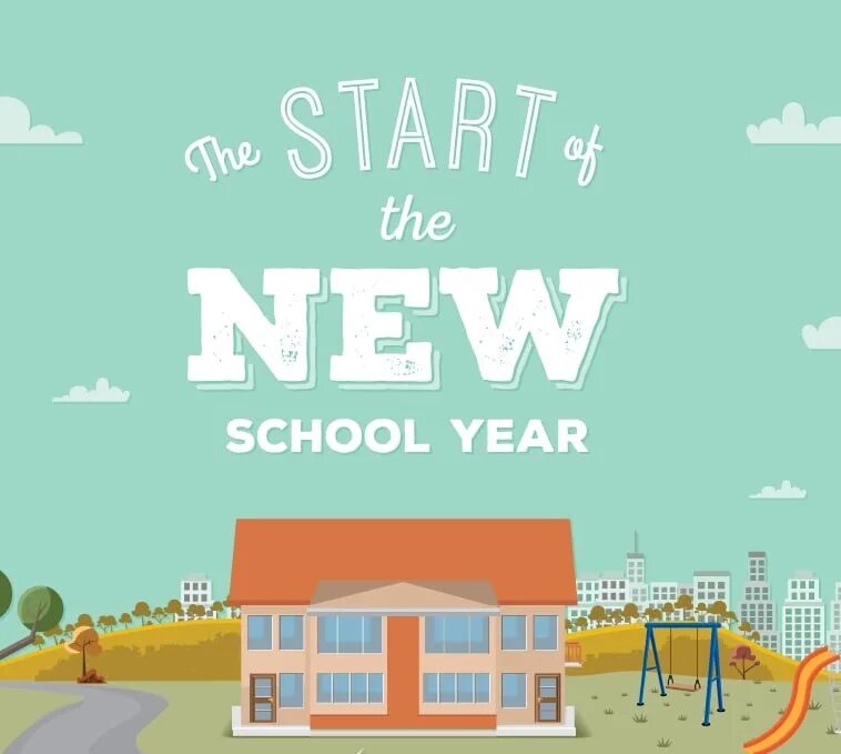 She be new to the school. Школа New start. New School year. Happy New School year. Открытки Happy New School year.