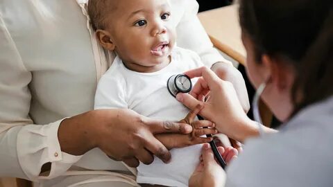 A paediatrician treats children