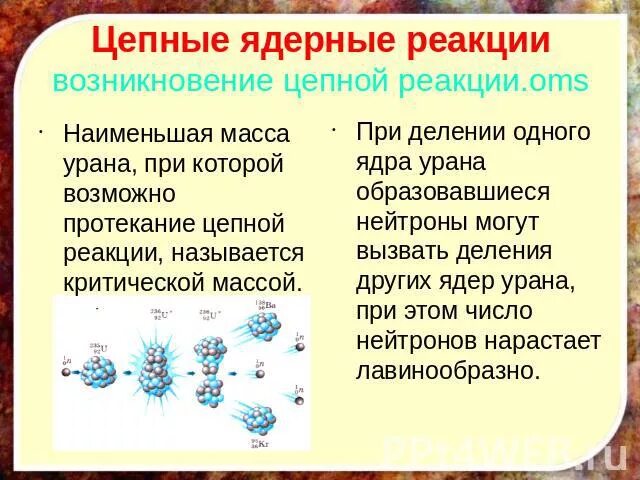 Ядерные реакции деление ядер урана цепные ядерные реакции формулы. Схема цепной ядерной реакции урана. Цепная реакция деления урана 235. Цепная реакция деления ядер урана.