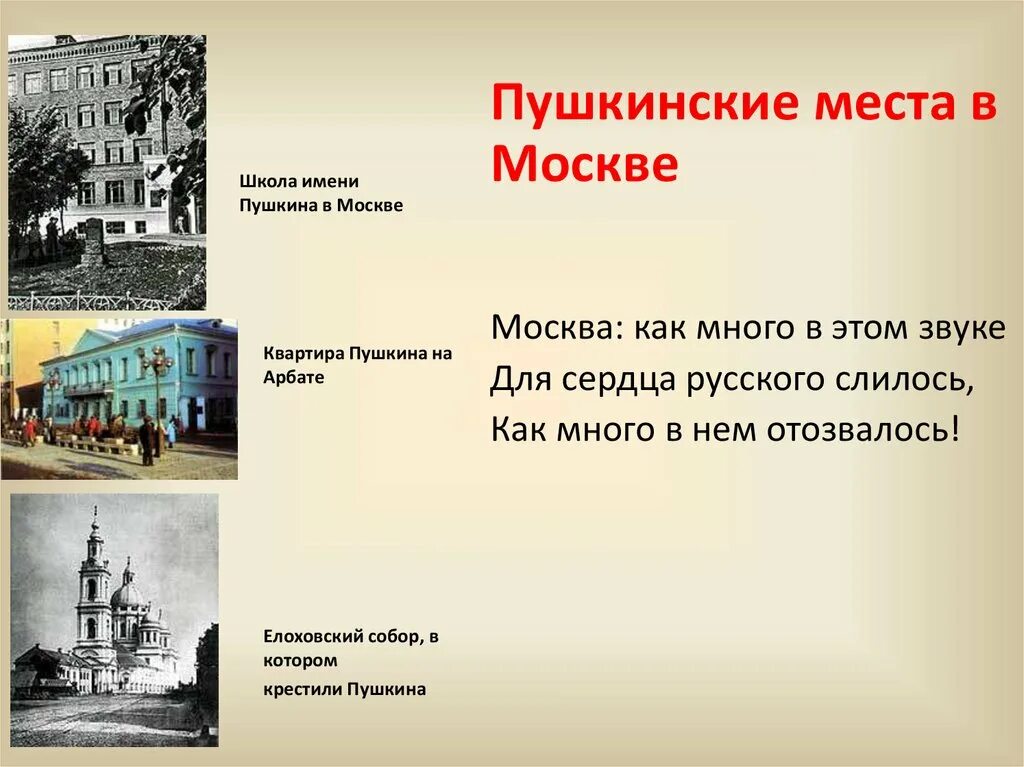 Где крещен пушкин. Презентация по Пушкинским местам. Места в Москве связанные с Пушкиным. Памятные места Пушкина. Пушкинские места в Москве.