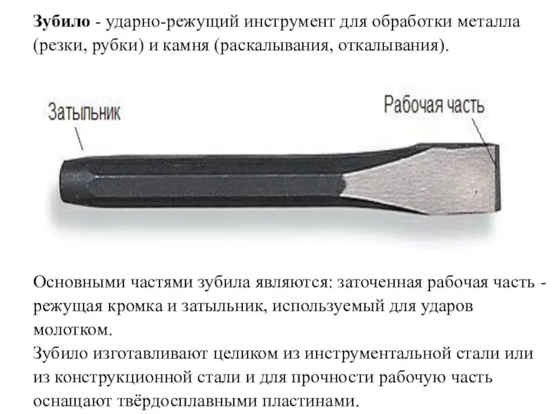 Ударно режущий инструмент для обработки металла. Инструменты для рубки и резания металла. Режущий и ударный инструмент для рубки металла. Инструменты для рубки металла зубилом. Зубило слесарное 300мм чертеж.