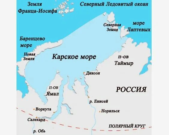 Пролив таймыр на карте. Границы Карского моря. Акватория Карского моря карта. Заливы Карского моря на карте России. Карское море географическое положение.