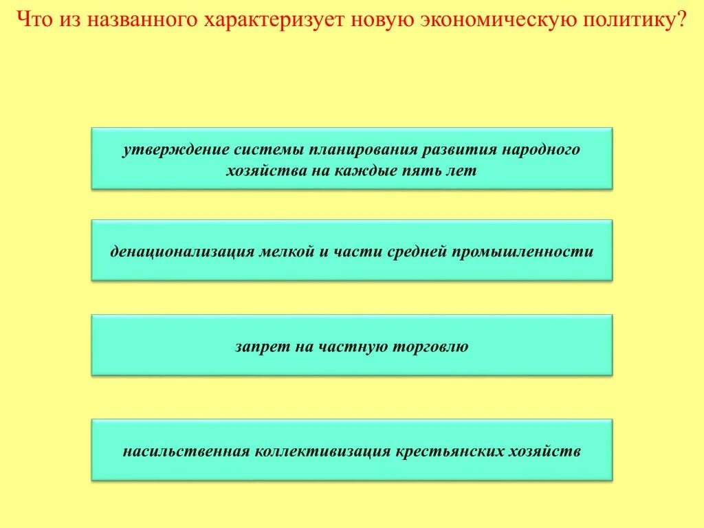 Новую экономическую политику характеризовали