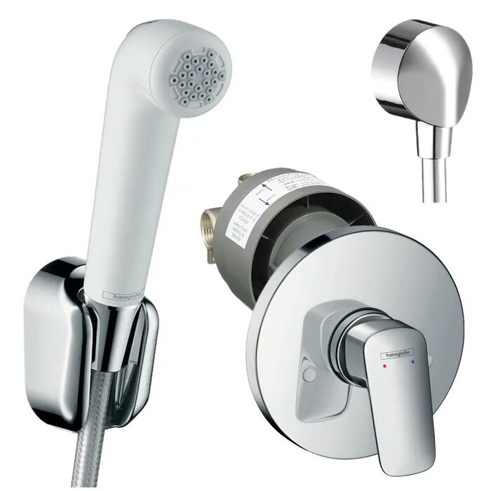 Hansgrohe 32127000. Hansgrohe смеситель с гигиеническим душем. Гигиенический набор Hansgrohe logis. Смеситель гигиенический hansgrohe