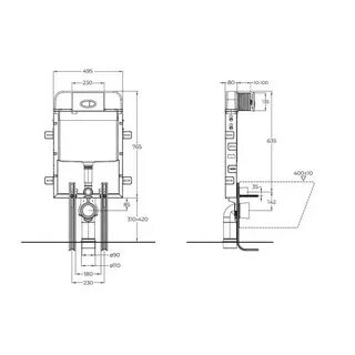 Инсталляция для подвесного унитаза belbagno