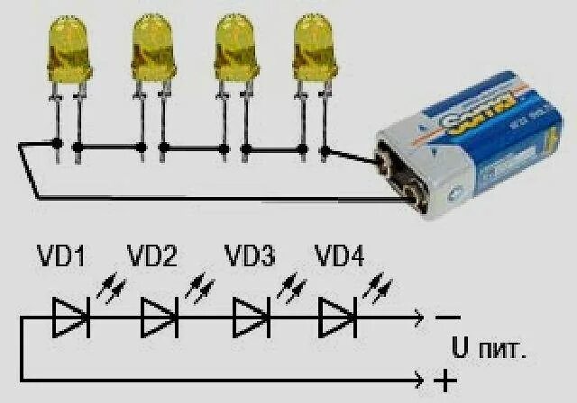 Светодиоды параллельно. Схема подключения светодиодов 3 вольт. Схема подключения светодиодов последовательно 5в. Схема подключения светодиода от батарейки 1.5 v. Схема светодиодной лампы на 12 вольт.