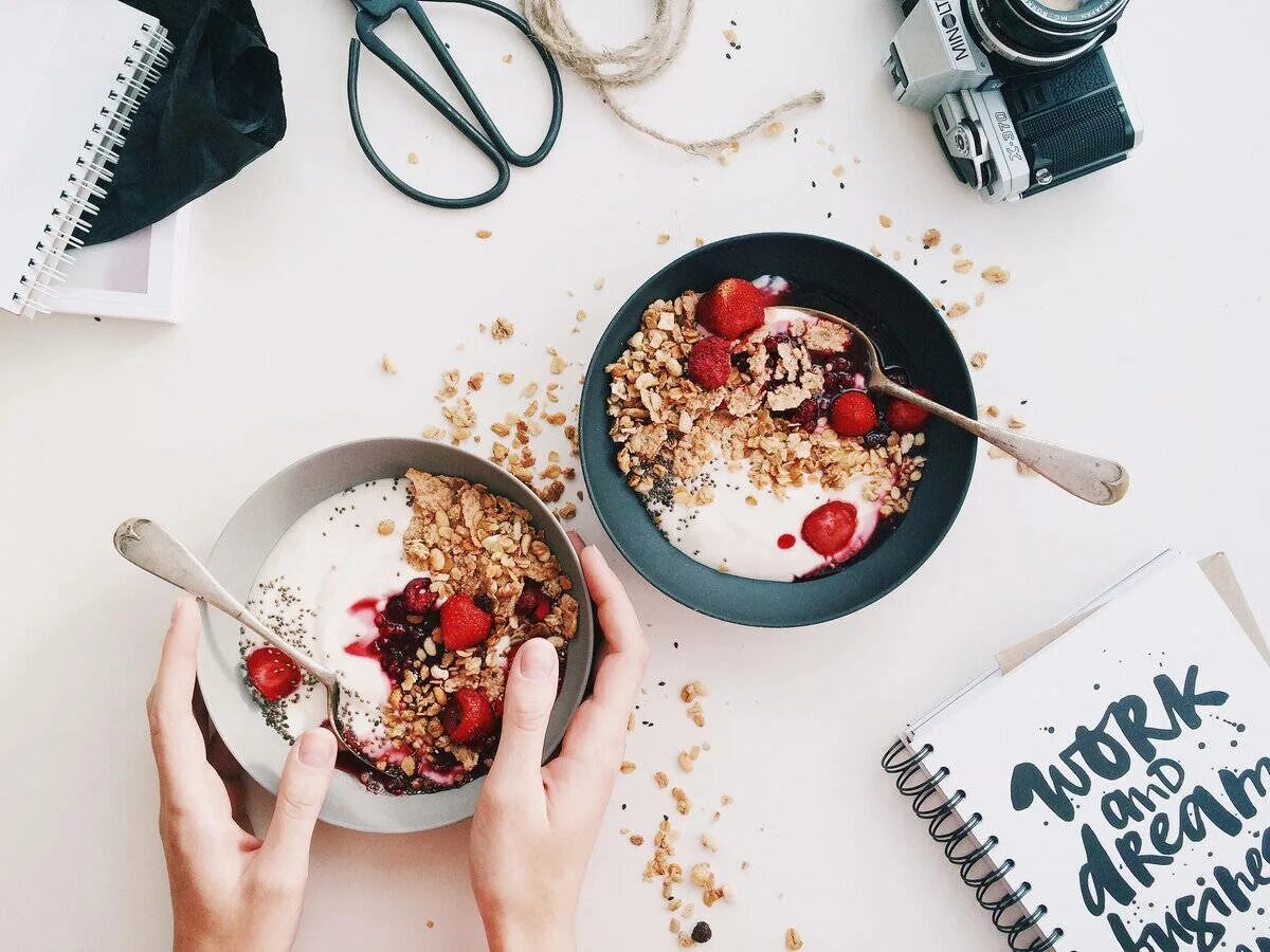 Фотосессия с едой. Идеи для еды. Завтрак. Креативные картинки еды. Akrepoxhi instagram