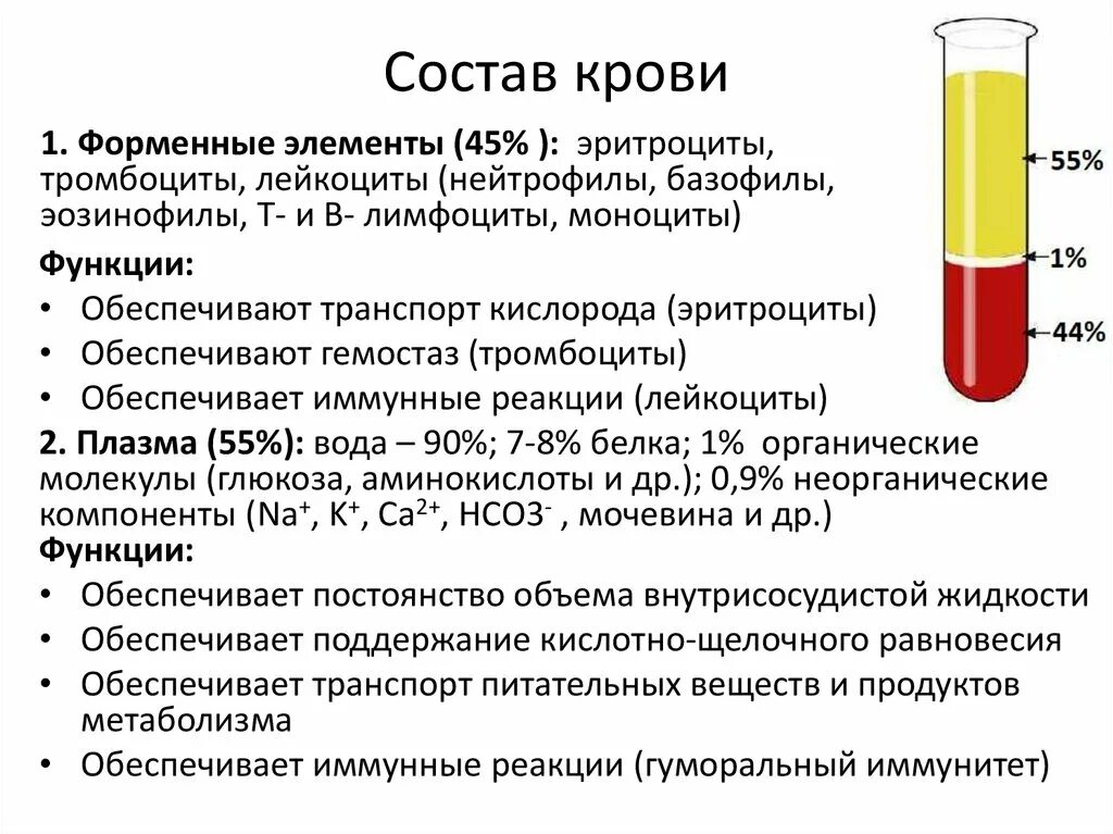 Состав плазмы крови 8 класс биология. Из чего состоит кровь человека 8 класс. Кровь состоит из плазмы эритроцитов лейкоцитов и тромбоцитов. 1. Функции крови. Состав крови.. Определение количественного и качественного состава крови