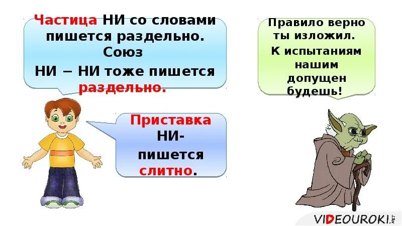 Частица ни конспект урока