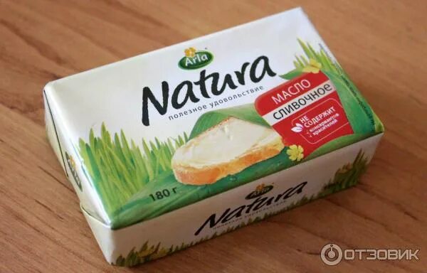 Масло сливочное Natura 82%, 400г - купить с доставкой в Москве в Перекрёстке