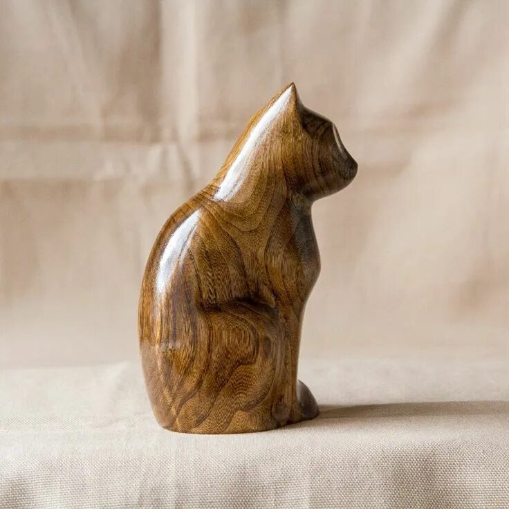 Фигурка кота из дерева. Wood catting. Перри ланкастер скульптуры. Wood catting. Кошка из дерева.