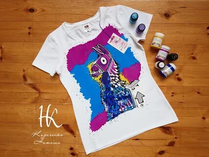 Сделать футболку акриловыми красками