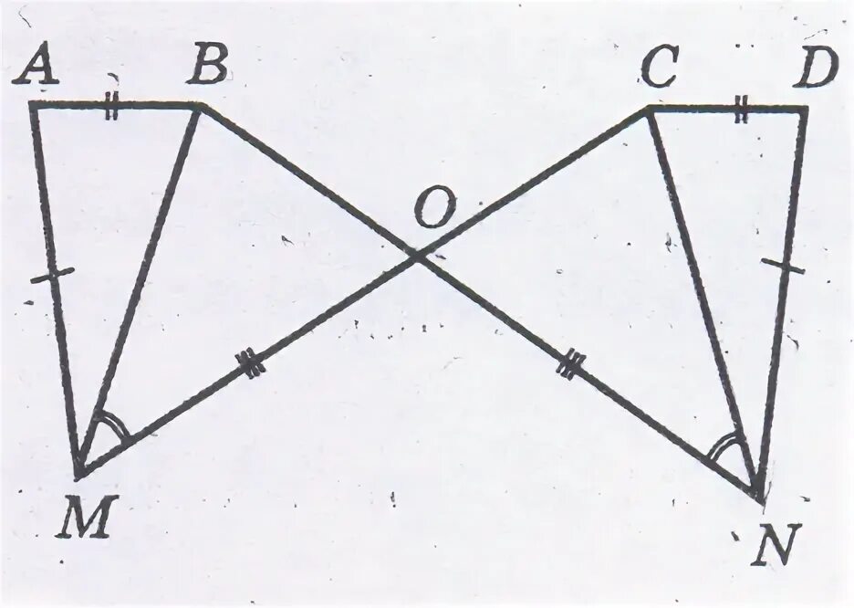 Mo on am DN ab CD BMO CNO. Дано mo on угол BMO CNO доказать что треугольник boc равнобедренный. Докажи равенство треугольников АВМ И СДМ если ам. Дано МО равно.