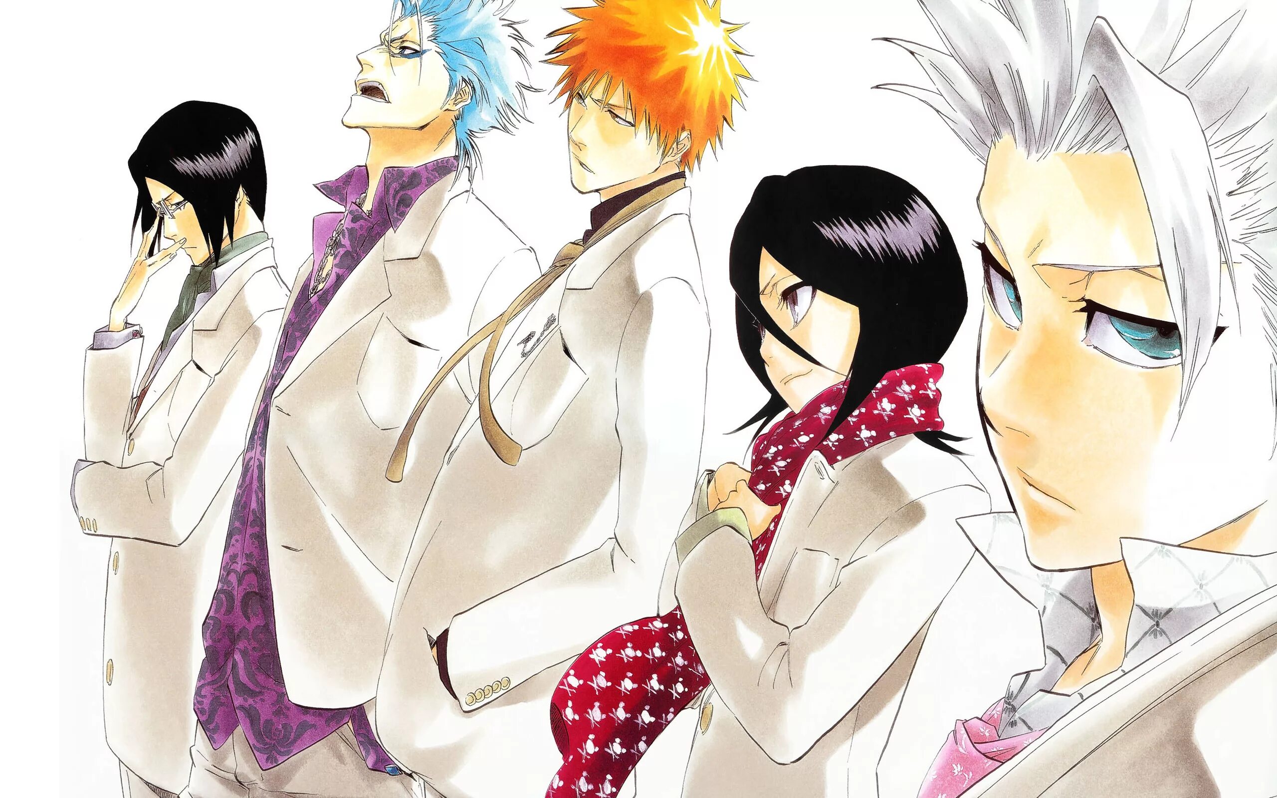 Bleach vibes. Блич Ичиго. Bleach tite Kubo Arts. Йосино Блич. Гриммджоу и Тоширо.