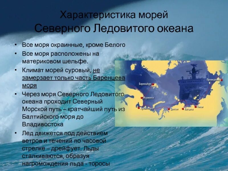 5 особенностей океанов. Характеристика морей. Характеристика морей Северного Ледовитого океана. Особенности морей Северного Ледовитого. Моря Ледовитого океана характеристика.