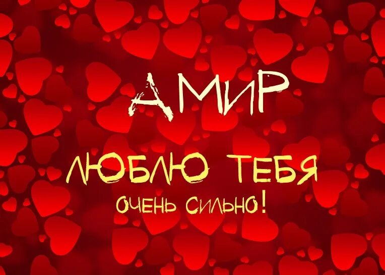 Амир любит. Амир любит