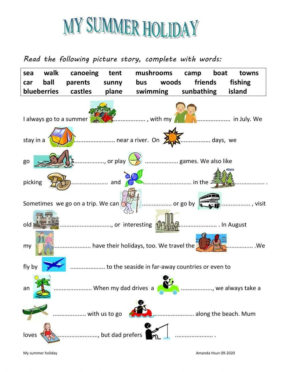 My Summer Holidays задания. Английский Holiday activities Worksheet. Праздники Worksheets. Holiday activities 6 класс. Мои весенние каникулы на английском