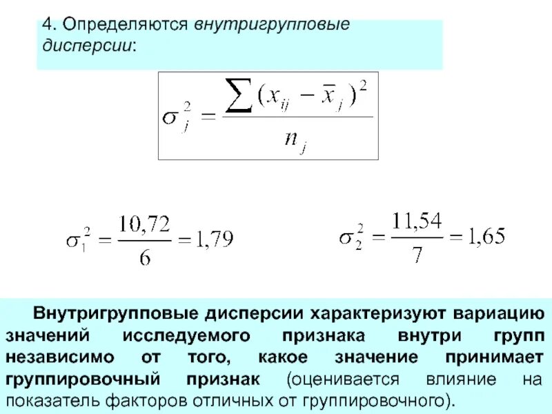 Внутригрупповая дисперсия. Внутригрупповая дисперсия характеризует. Как определить дисперсию. Внутригрупповая дисперсия формула.