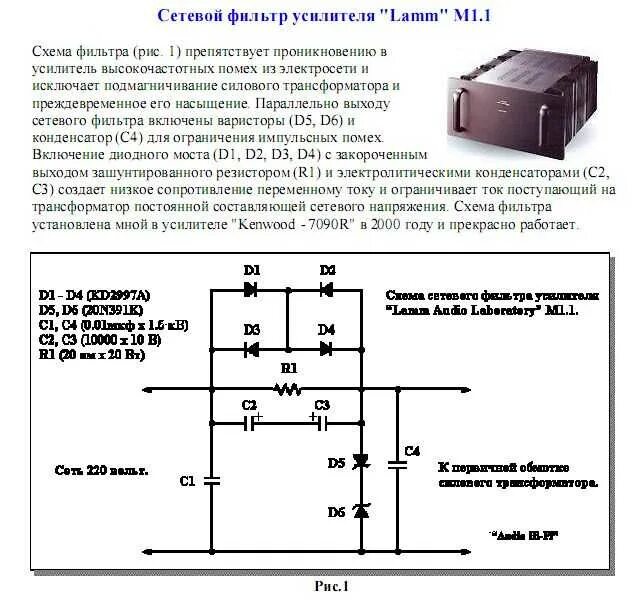 Как избавиться от помех. Схема сетевого фильтра усилителя Lamm. Сетевой фильтр для лампового усилителя схема. Фильтр от помех 220 вольт схема. Схемы фильтрации импульсных помех.