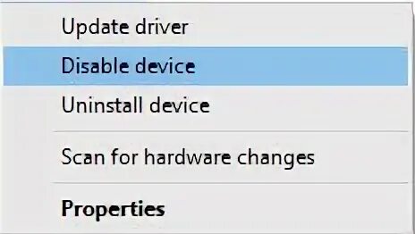 Option disable