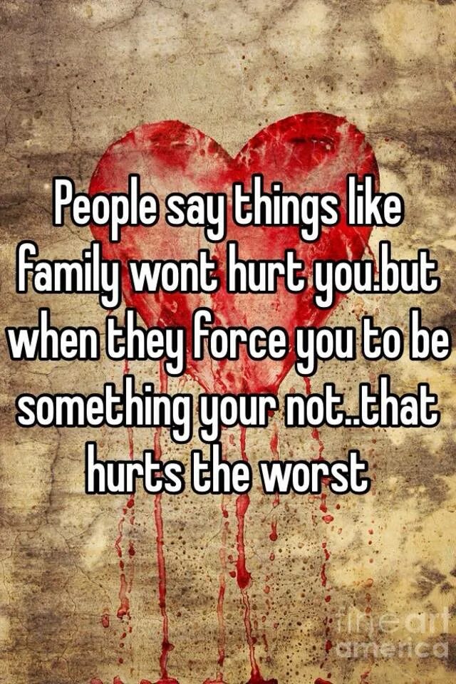 When you hurt i hurt. Hurt you. Hurt Family.