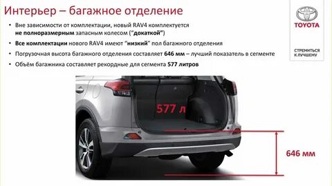 Габариты рав 4 3
