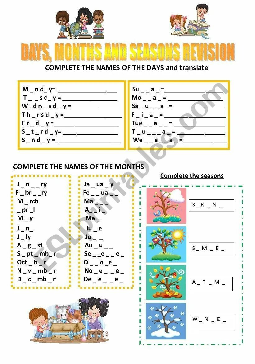 Complete the missing and Seasons ответы. Days months Seasons. Complete the missing months and Seasons ответы.