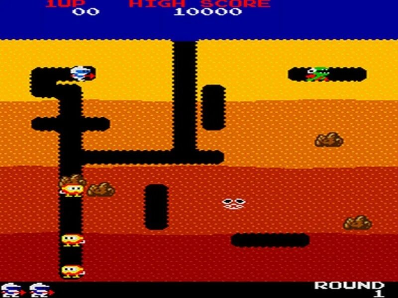 Play dig dug. Dig dug ii. Dig dug 2 nes. Dig dug nes. Dig dug atari 2600.