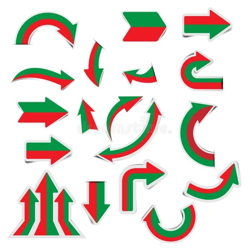 Наклейки со стрелкой