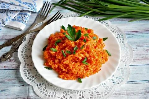 Рис в томатном соке