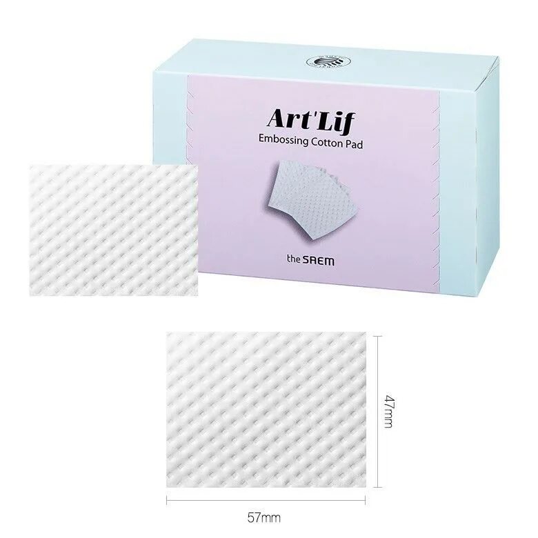 The Saem диски хлопковые в наборе Art'Lif Embossing Cotton Pad, 220шт. The Saem набор дисков хлопковых Art Lif Cotton Pad,220 шт. Диски хлопковые в наборе Art'Lif Embossing Cotton Pad набор 220шт. Диски хлопковые в наборе 57ммх47мм Art'Lif Cotton Pad набор 80 шт. Хлопок для лица