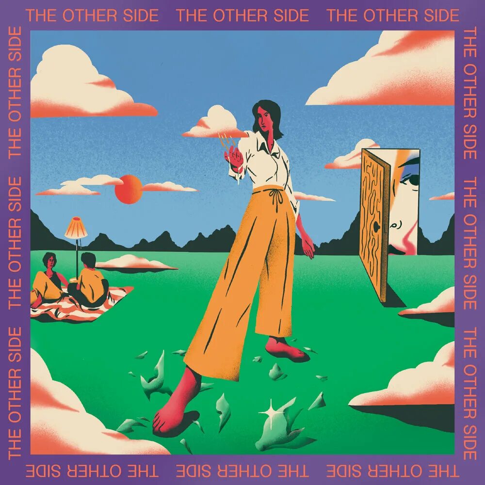 Is on the other side